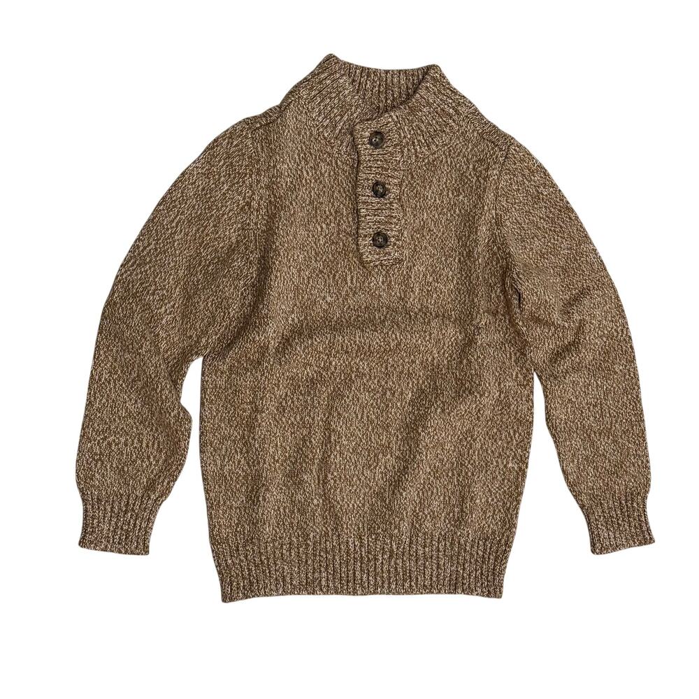 Carter's Kid Pullover Ribbed Sweater in Camel Brown, Size 6